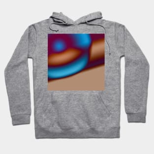 GREEN ORANGE BROWN BLUE TEXTURE ART Hoodie